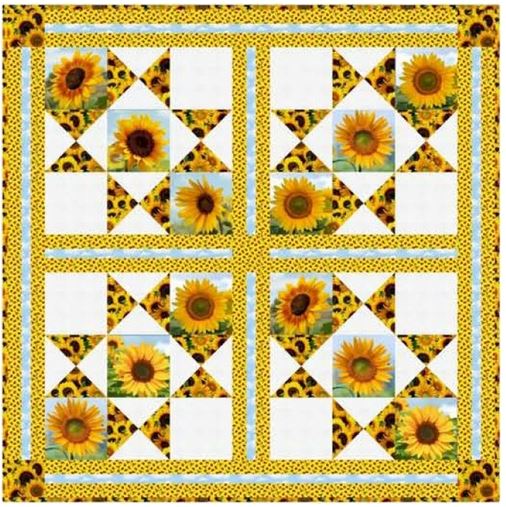 Panel Sunflowers 486