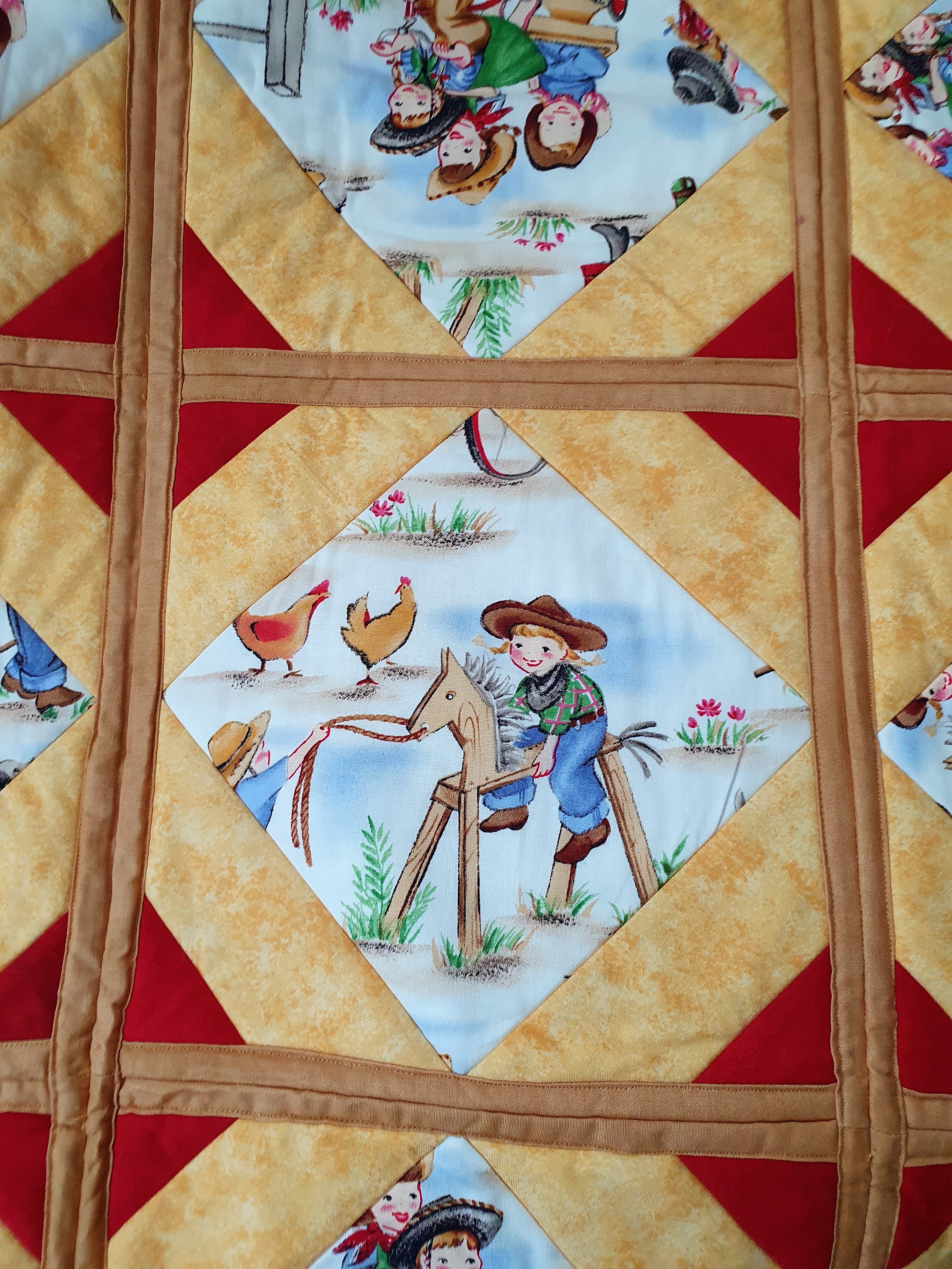 Dětská deka kovbojská 140 x 140 cm