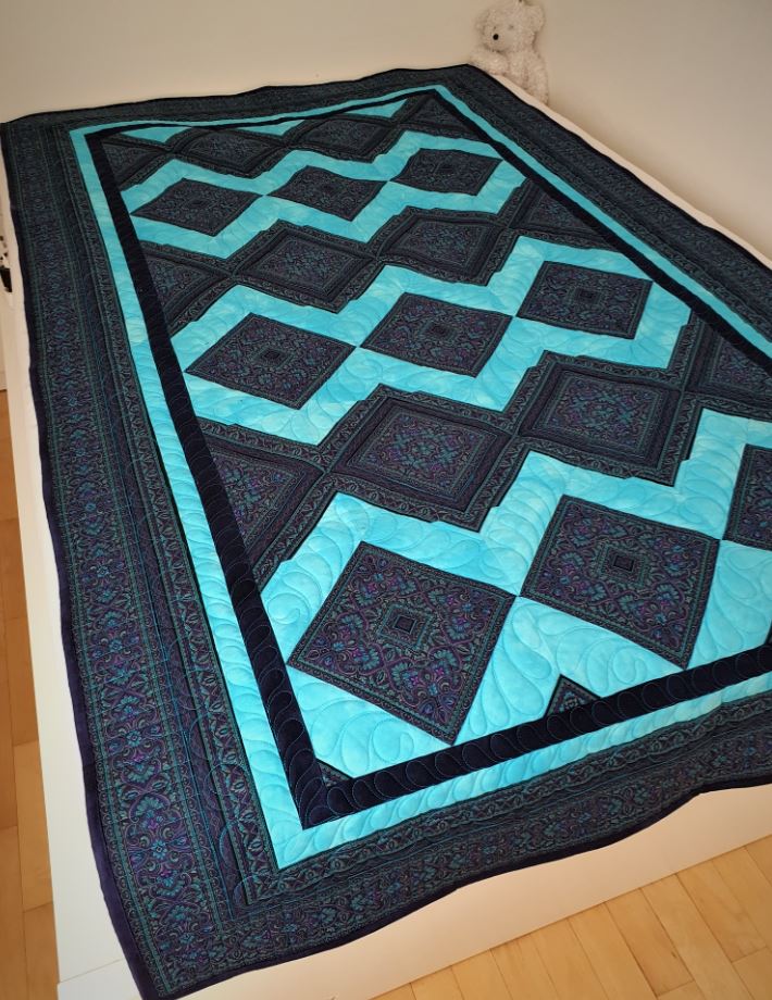 Tyrkysová deka 220 x 131 cm