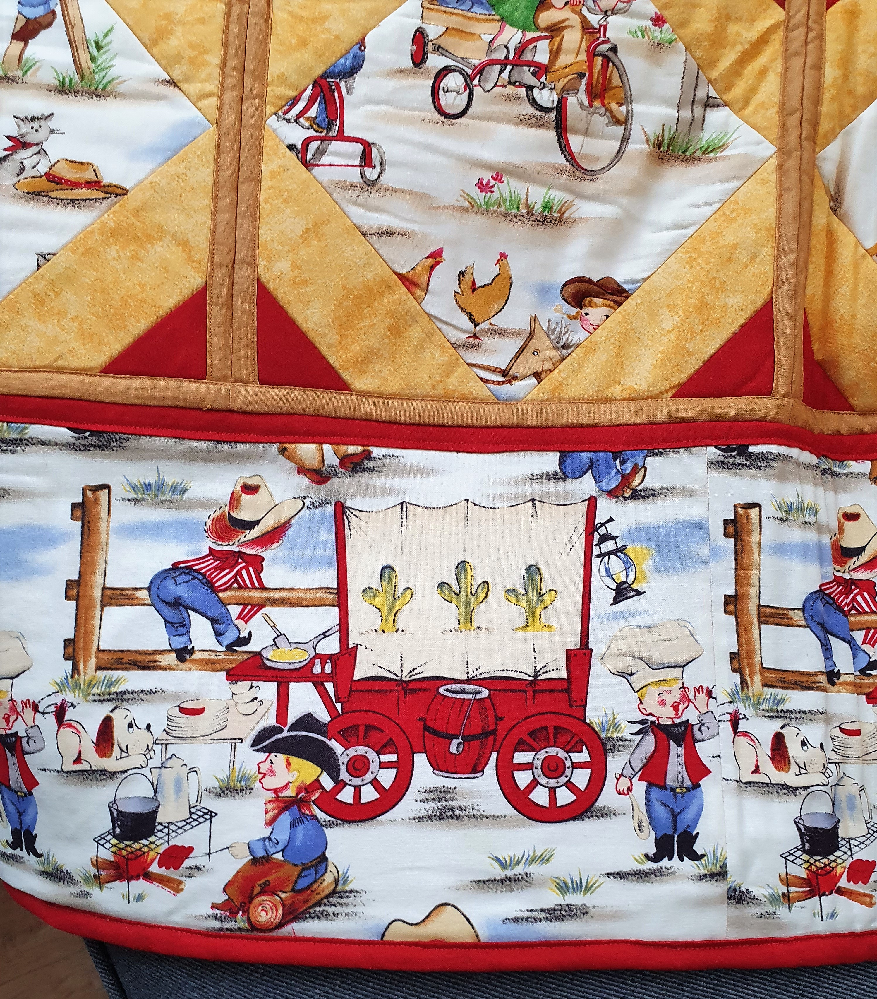 Dětská deka kovbojská 140 x 140 cm